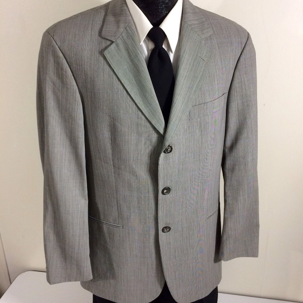 NEW Hugo Boss Men's Gray [Vintage] 3-Button Blazer